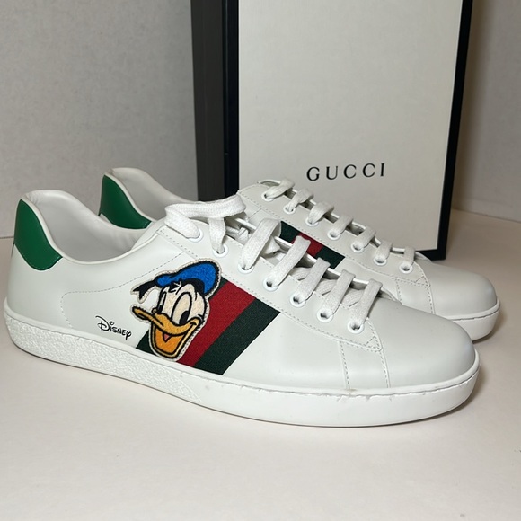 Gucci Ace Sneakers LIMITED EDITION Disney Donald Duck - Picture 1 of 6